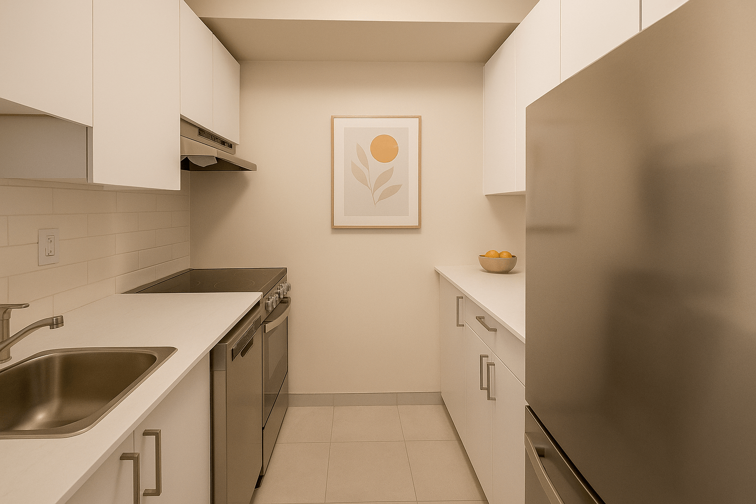 Kitchen in an apartment